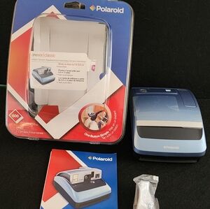 Polaroid One600 Classic Instant Camera - Blue with Silver Accents